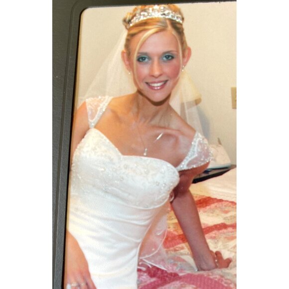 Maggie Sottero Couture Felicity A-Line Sweetheart Neckline Corset Lace-Up Size 6 - Picture 2 of 16